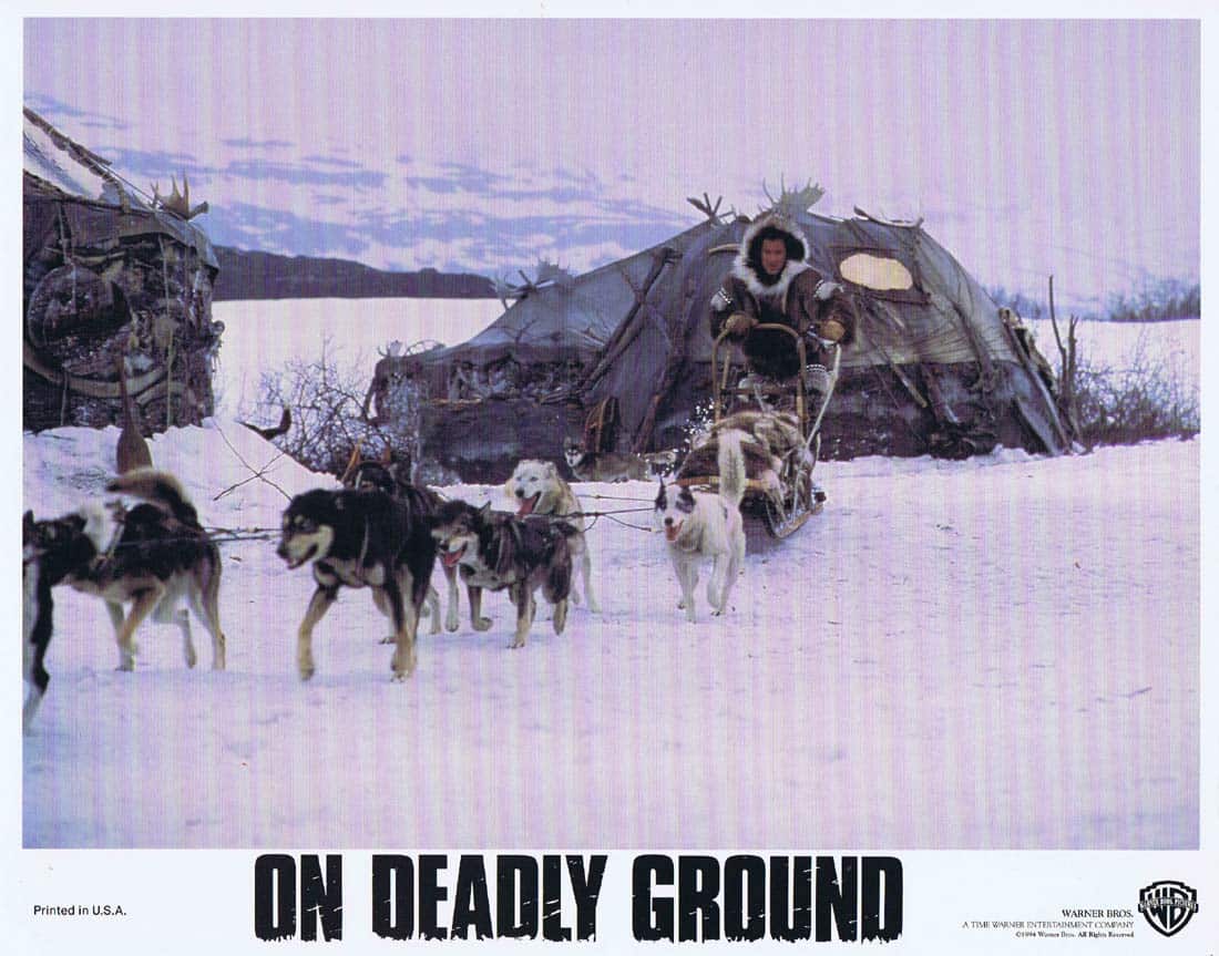 ON DEADLY GROUND Original Lobby Card 4 Steven Seagal Michael Caine