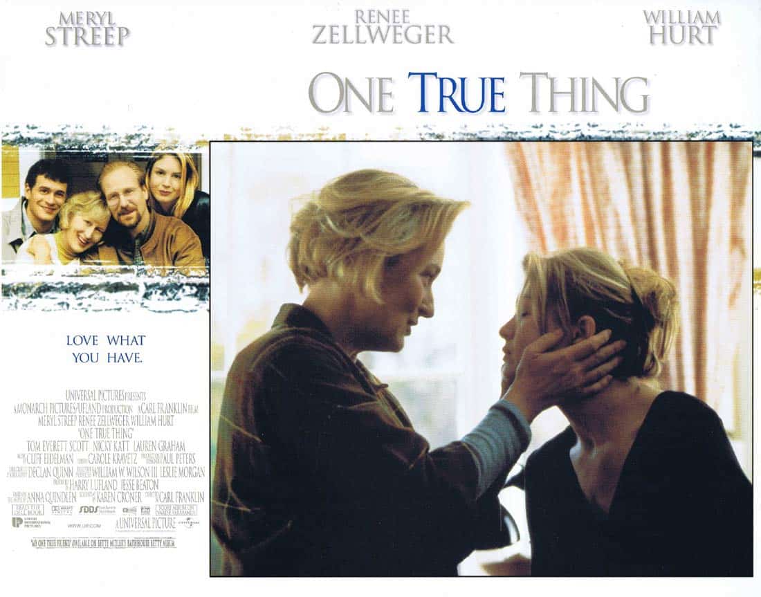 ONE TRUE THING Original Lobby Card 1 Meryl Streep Renée Zellweger