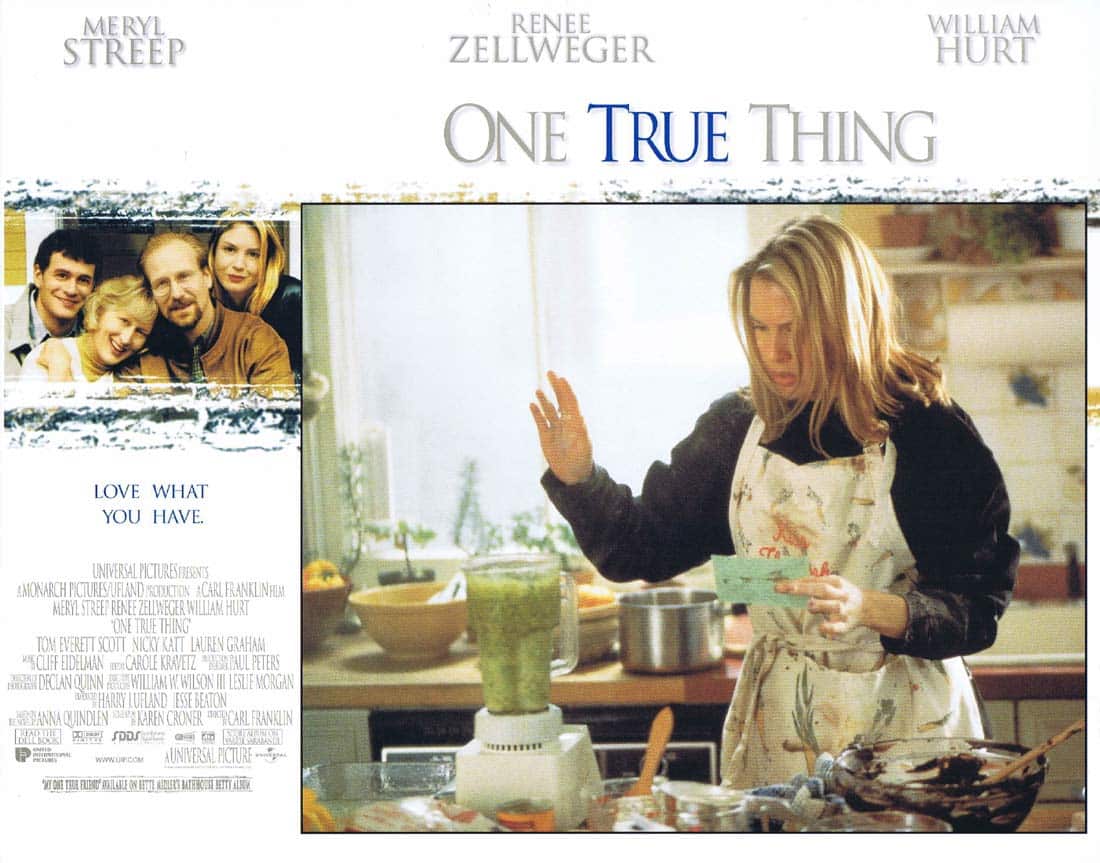 ONE TRUE THING Original Lobby Card 4 Meryl Streep Renée Zellweger