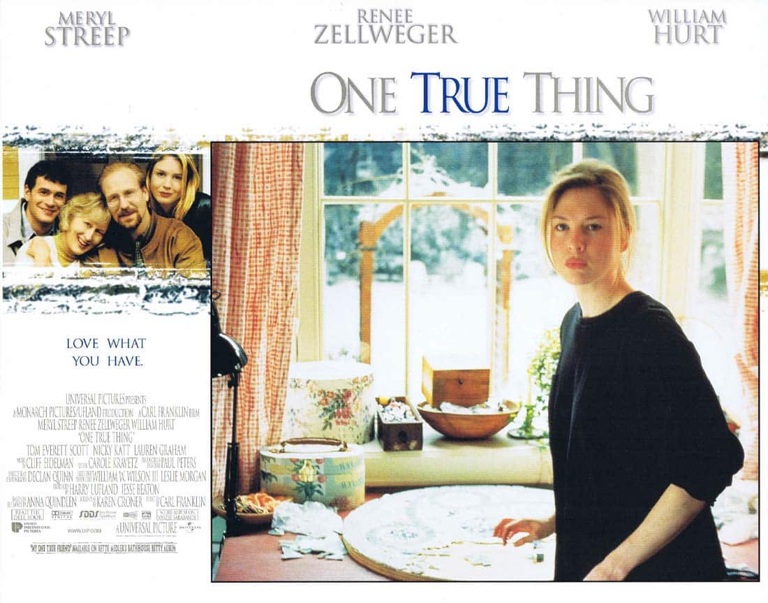 ONE TRUE THING Original Lobby Card 6 Meryl Streep Renée Zellweger