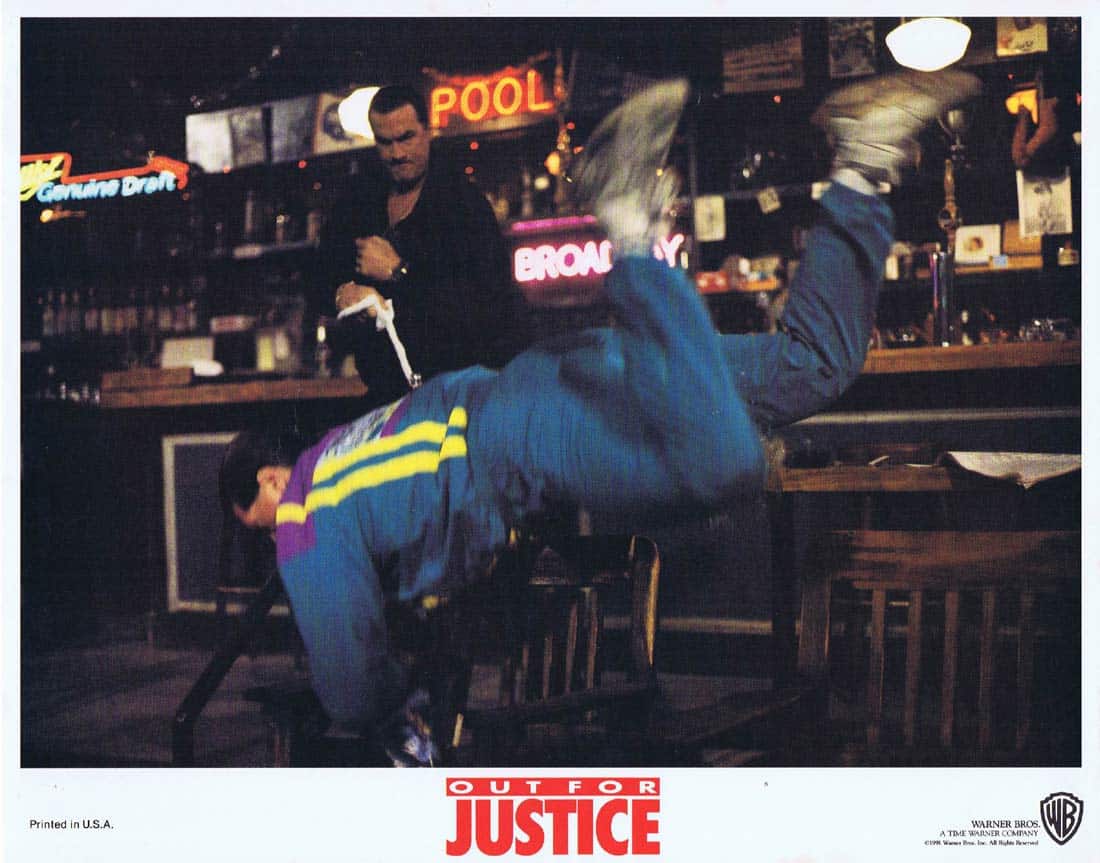 OUT FOR JUSTICE Original US Lobby card 2 Steven Seagal William Forsythe Jerry Orbach