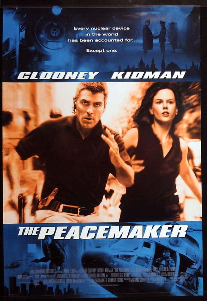 THE PEACEMAKER Original DS One sheet Movie poster George Clooney Nicole Kidman