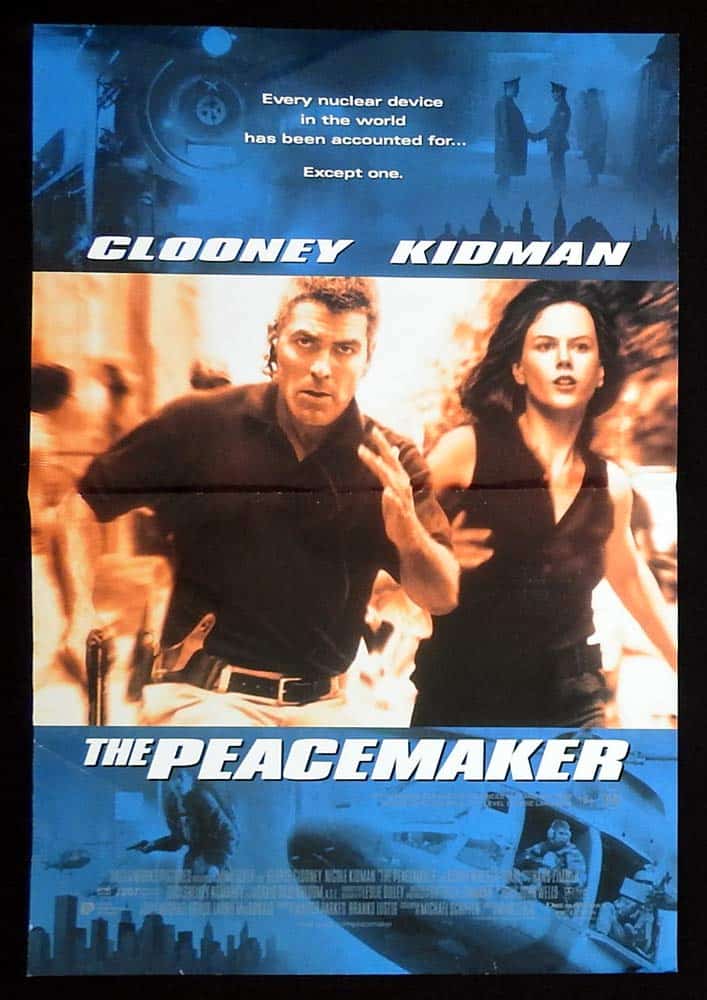THE PEACEMAKER Original Daybill Movie Poster George Clooney Nicole Kidman