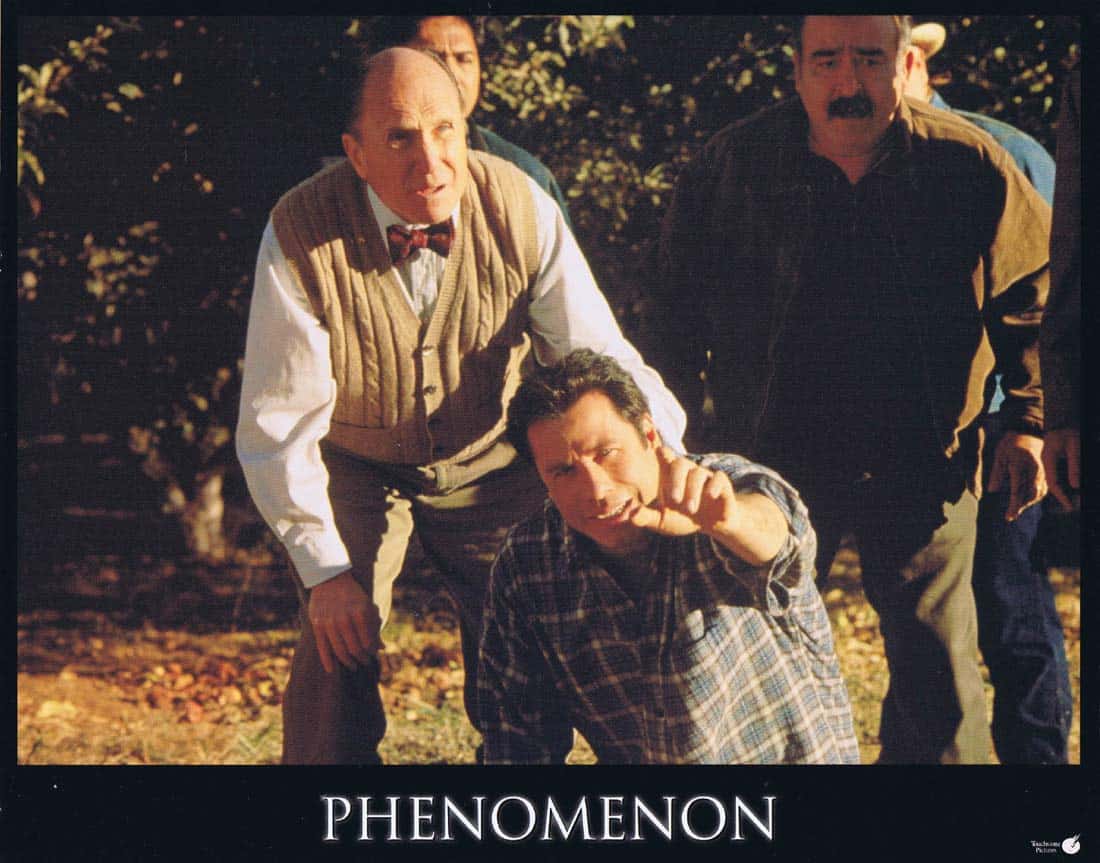 PHENOMENON Original Lobby Card 4 John Travolta Kyra Sedgwick Forest Whitaker