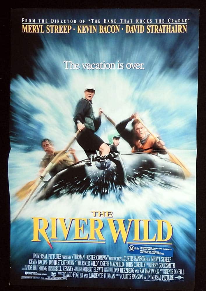 THE RIVER WILD Original Daybill Movie Poster Meryl Streep Kevin Bacon David Strathairn