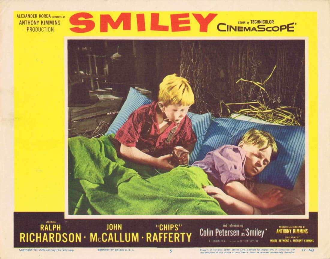 SMILEY Original US Lobby Card 5 Ralph Richardson Chips Rafferty Colin Petersen