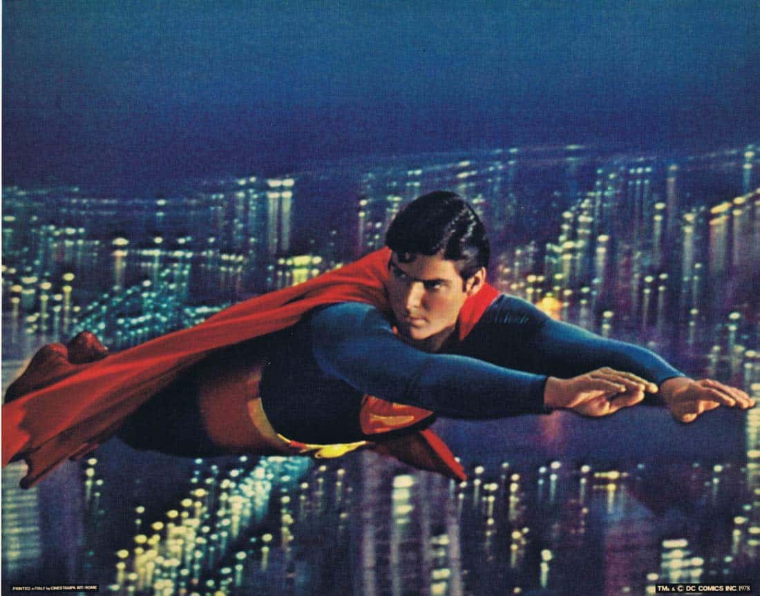 SUPERMAN Original Deluxe Lobby Card 6 Christopher Reeve Marlon Brando Gene Hackman