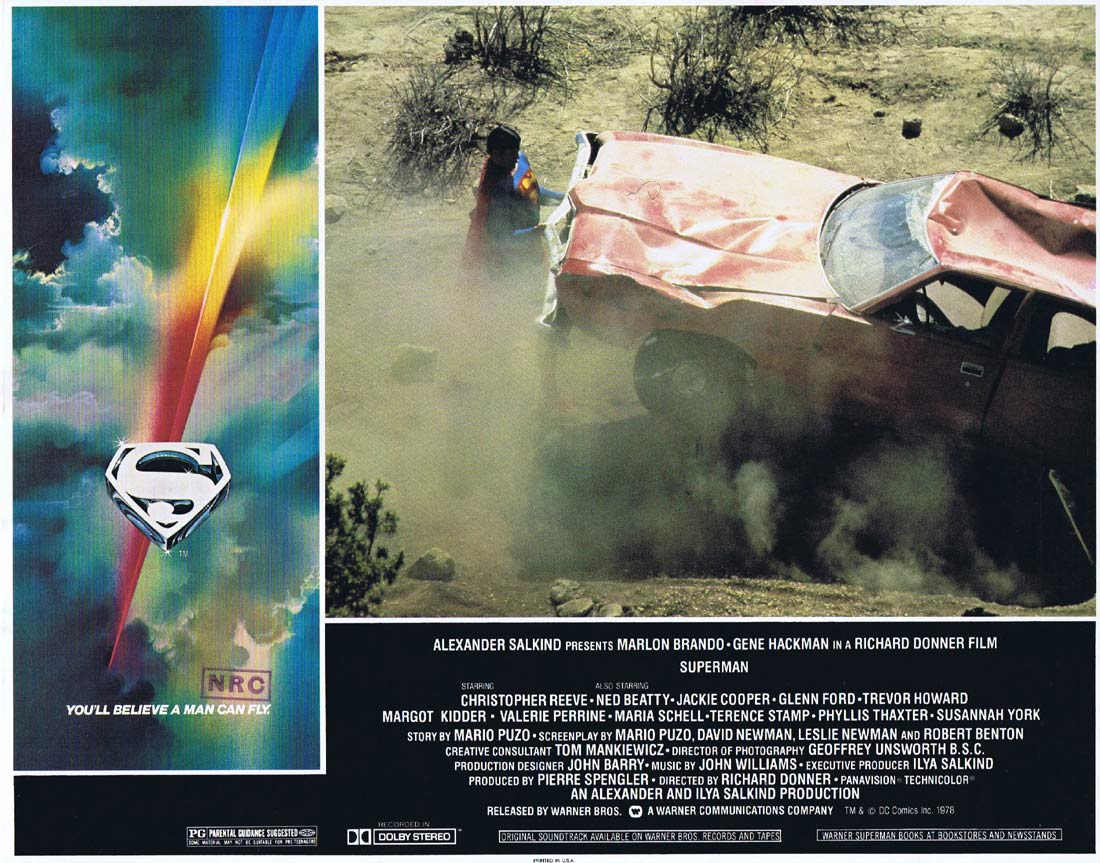 SUPERMAN Original INT Lobby Card 5 Christopher Reeve Marlon Brando Gene Hackman