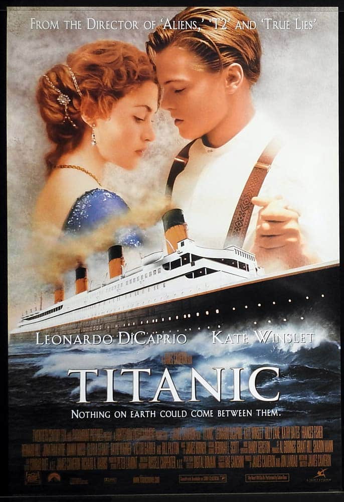 TITANIC Original US DS One sheet Movie Poster Leonardo DiCaprio Kate Winslet