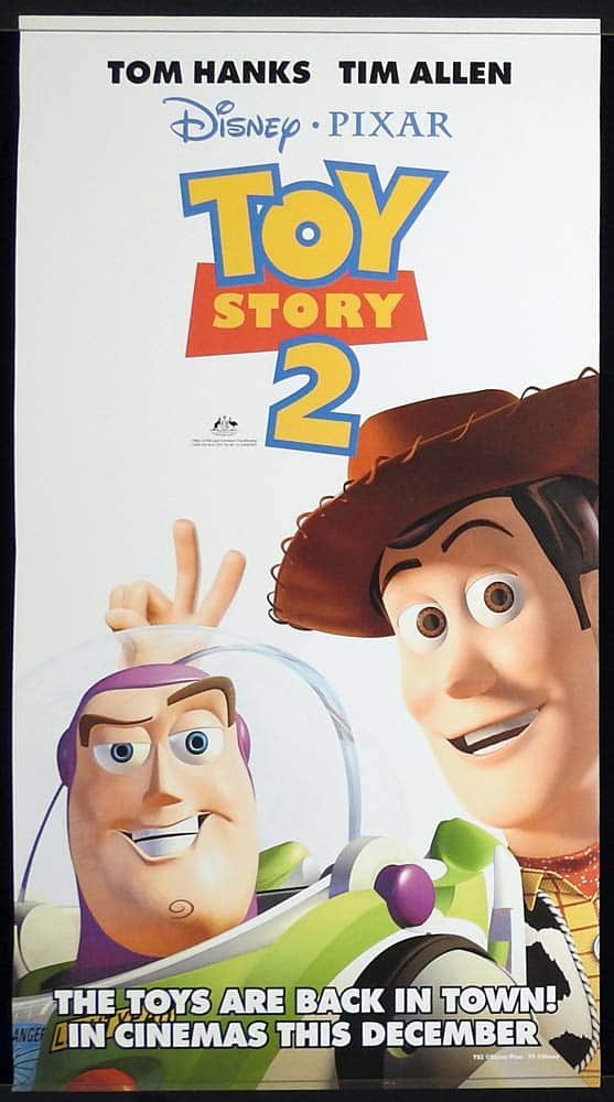 TOY STORY 2 Original Daybill Movie Poster Tom Hanks Tim Allen Disney