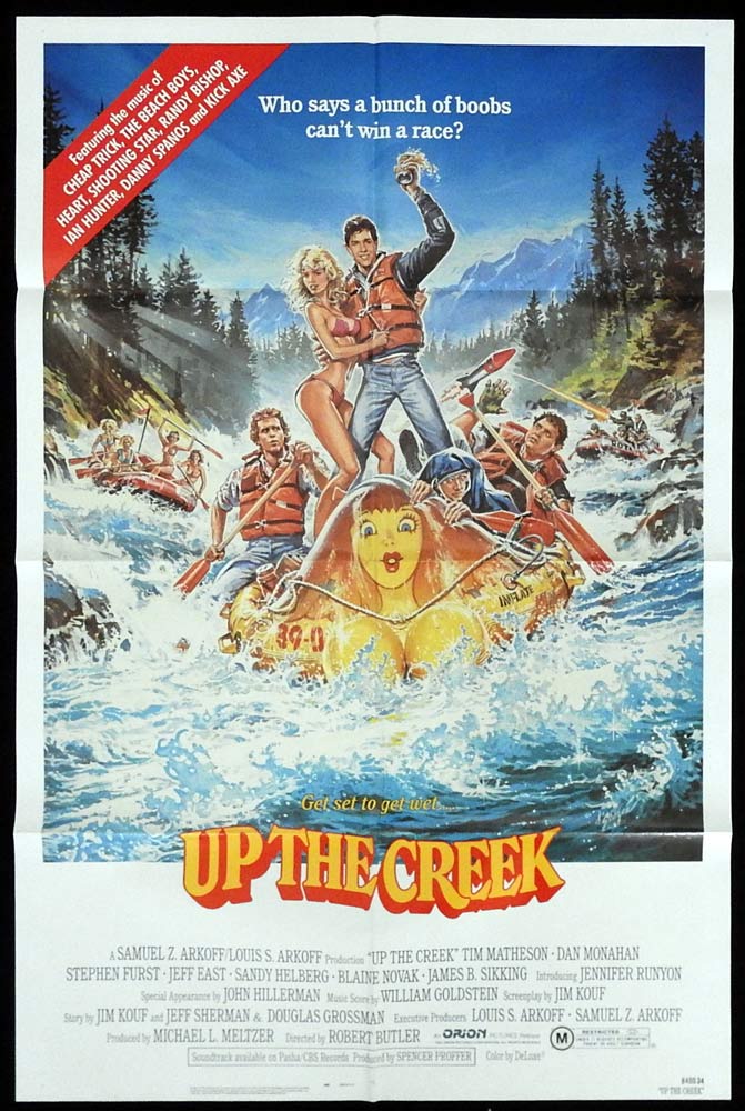 UP THE CREEK Original US One Sheet Movie Poster Tim Matheson Dan Monahan