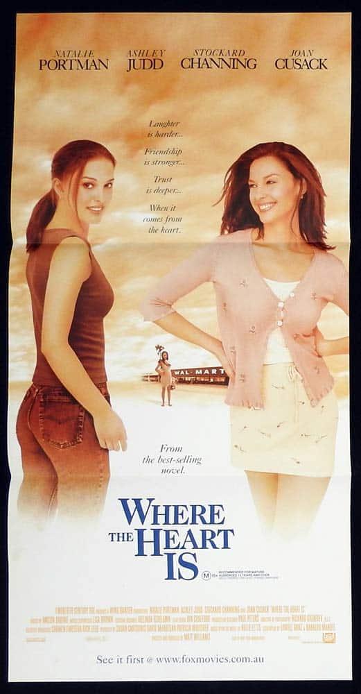 WHERE THE HEART IS Original Daybill Movie Poster Natalie Portman Ashley Judd