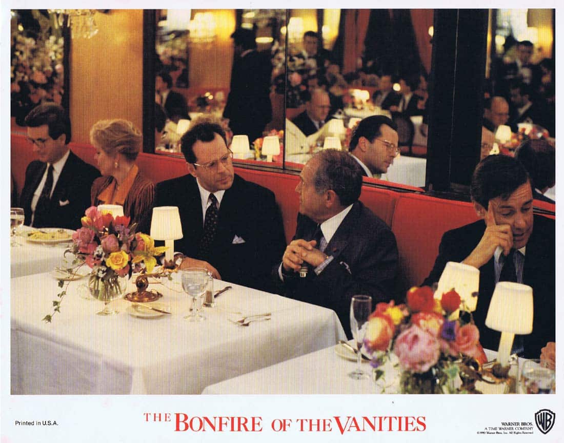 BONFIRE OF THE VANITIES Original Lobby Card 4 Tom Hanks Bruce Willis Melanie Griffith