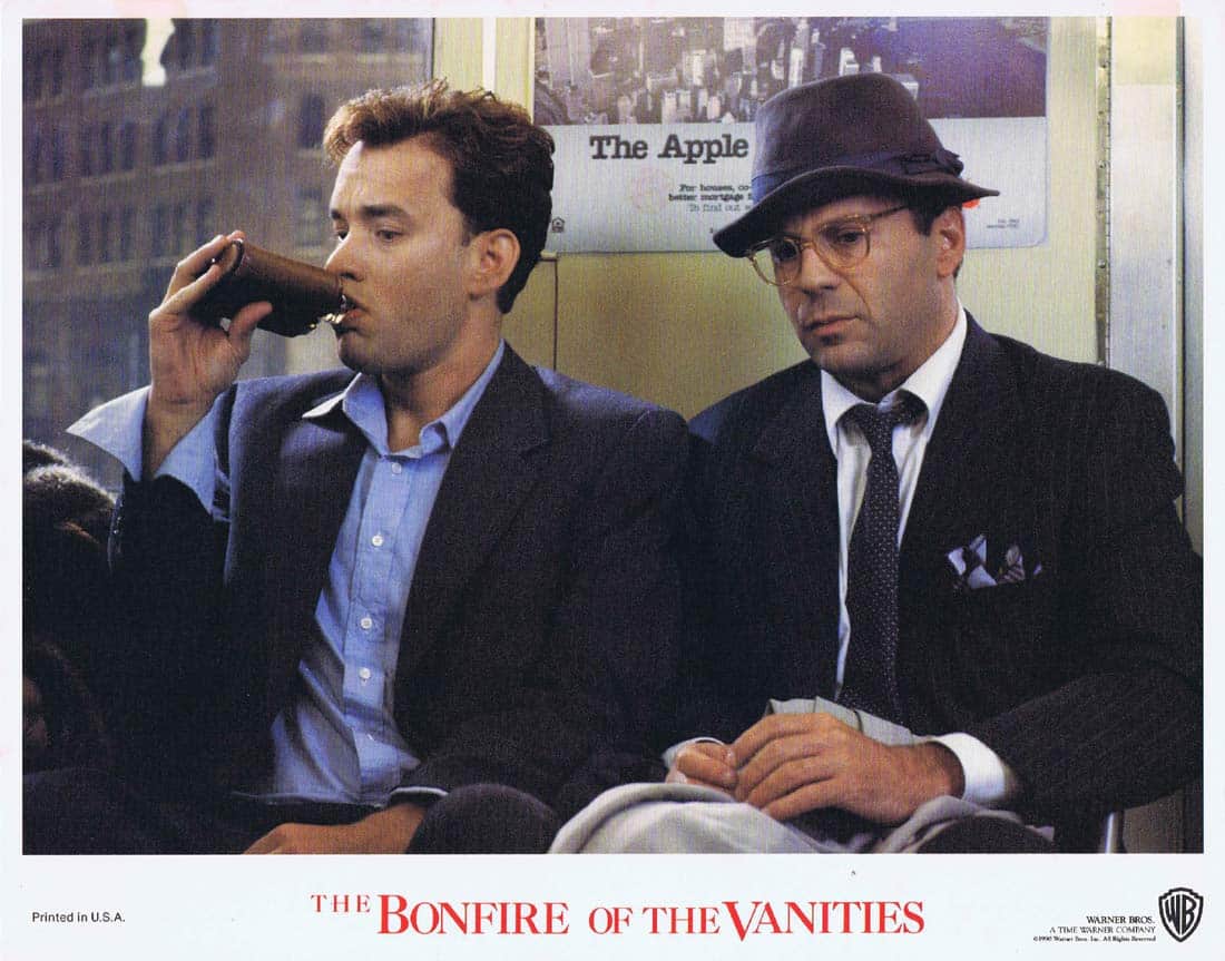 BONFIRE OF THE VANITIES Original Lobby Card 5 Tom Hanks Bruce Willis Melanie Griffith