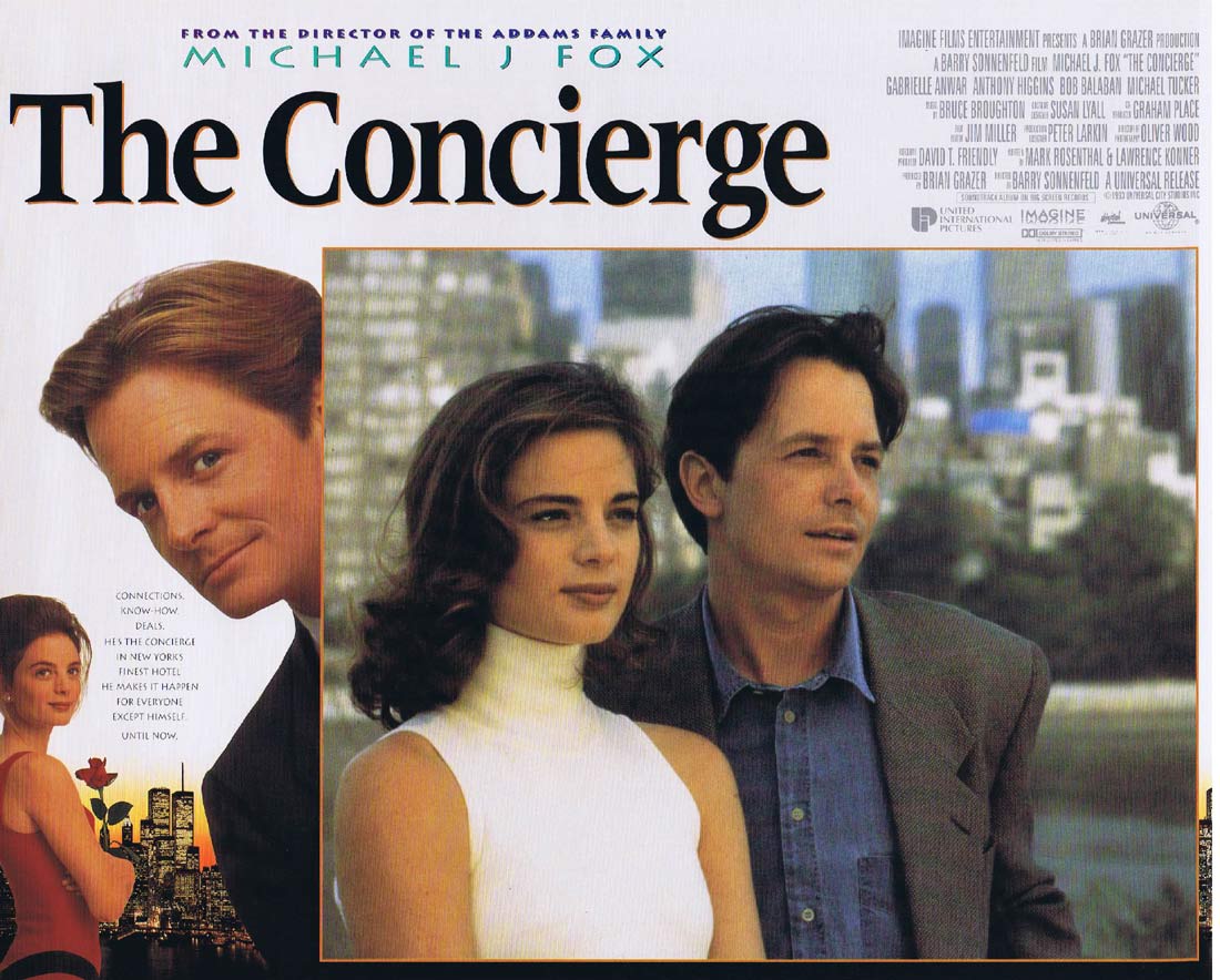 THE CONCIERGE aka FOR LOVE OR MONEY Original English Lobby Card 1 Michael J. Fox