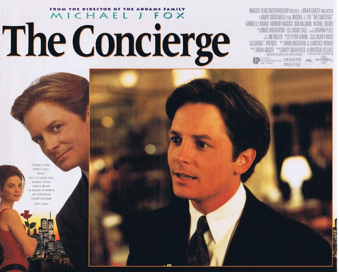 THE CONCIERGE aka FOR LOVE OR MONEY Original English Lobby Card 3 Michael J. Fox