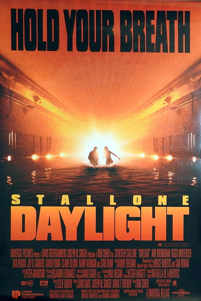 DAYLIGHT Original One Sheet Movie Poster Sylvester Stallone Amy Brenneman Viggo Mortensen