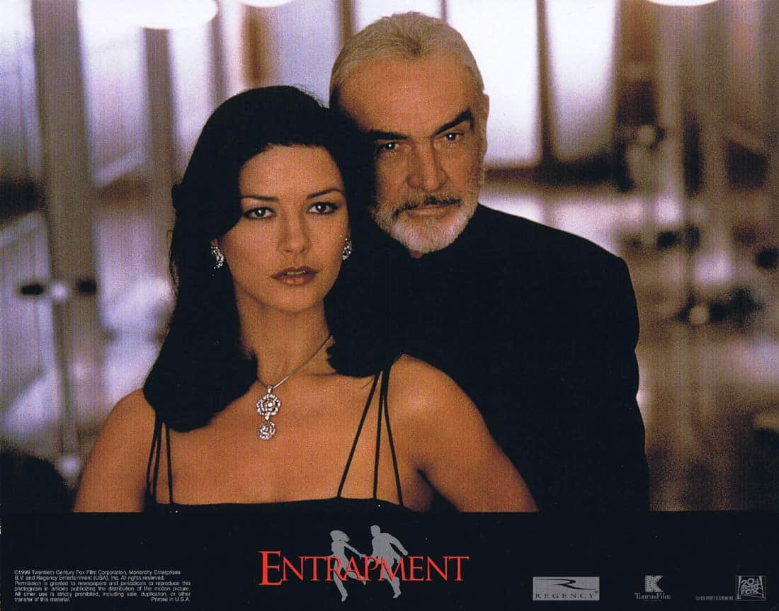 ENTRAPMENT Original Lobby Card 1 Sean Connery Catherine Zeta-Jones