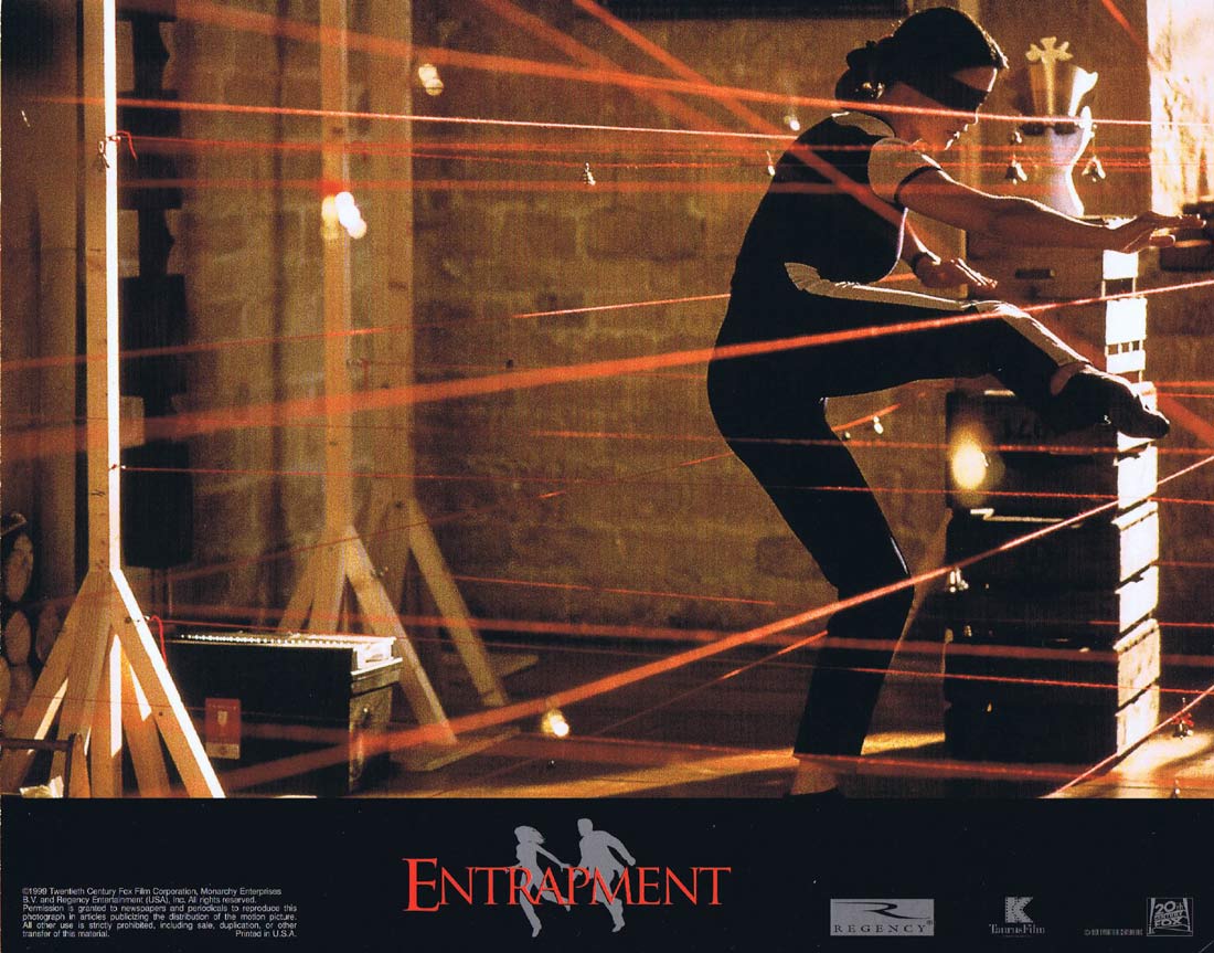 ENTRAPMENT Original Lobby Card 2 Sean Connery Catherine Zeta-Jones