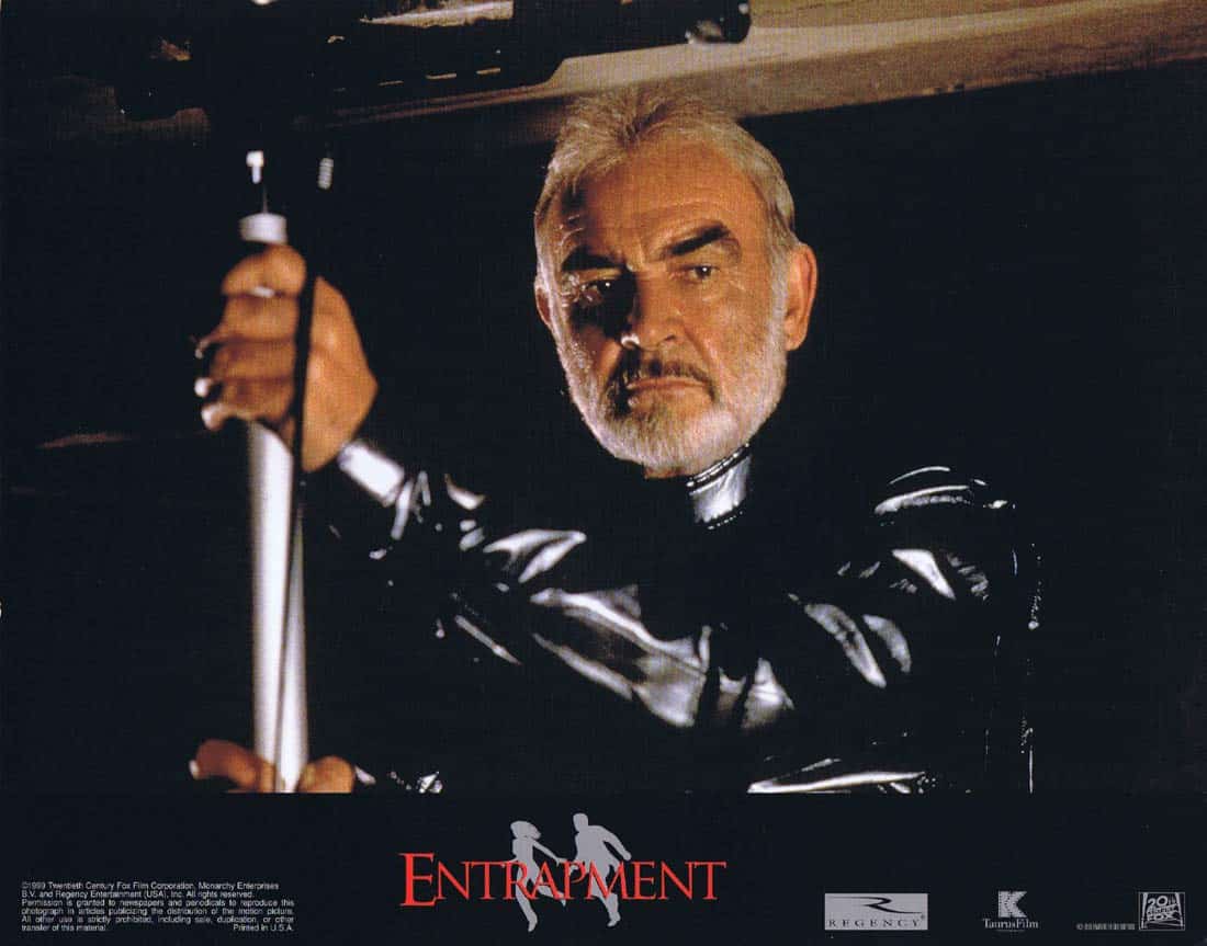 ENTRAPMENT Original Lobby Card 3 Sean Connery Catherine Zeta-Jones