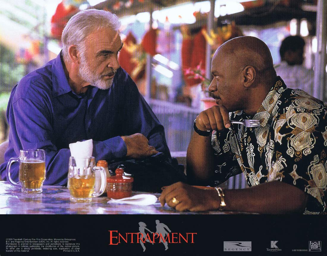 ENTRAPMENT Original Lobby Card 8 Sean Connery Catherine Zeta-Jones