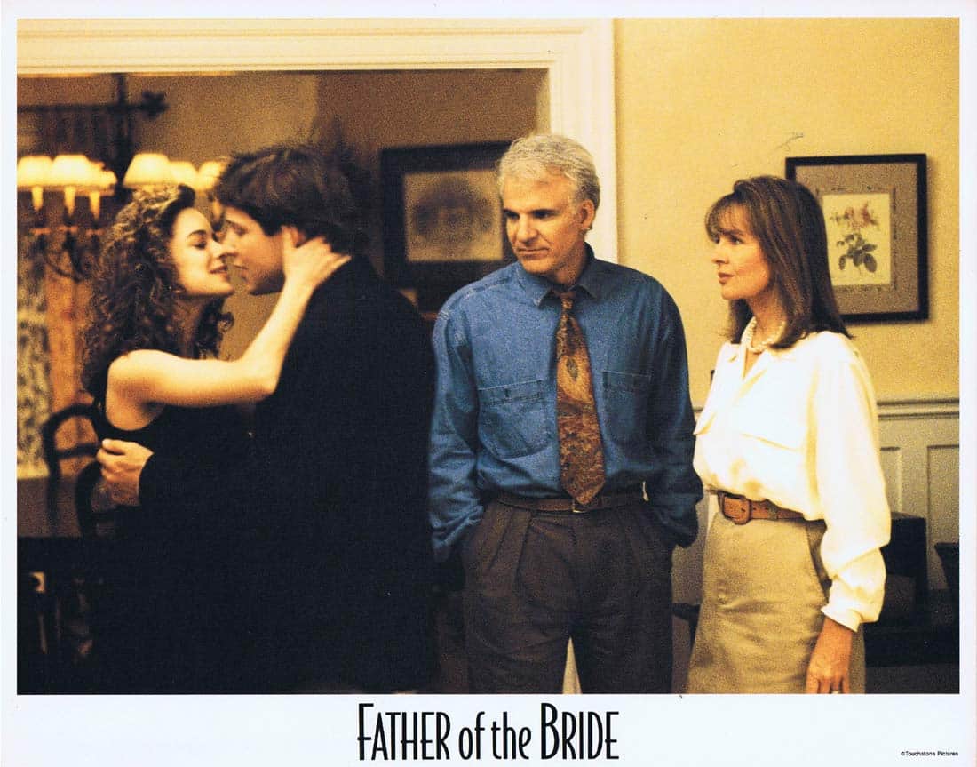 FATHER OF THE BRIDE Original Lobby Card 2 Steve Martin Diane Keaton