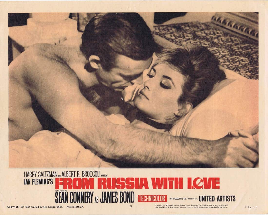 FROM RUSSIA WITH LOVE Original Lobby Card 3 Sean Connery James Bond Daniela Bianchi
