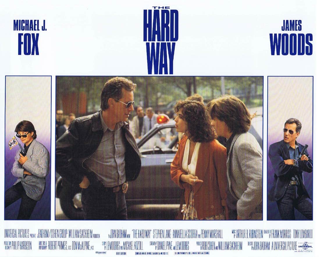 THE HARD WAY Original Lobby Card 3 Michael J. Fox James Woods