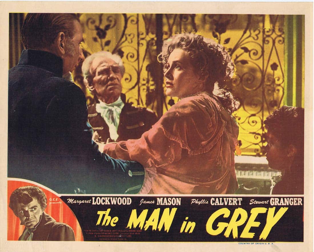 THE MAN IN GREY Original Lobby Card 7 Margaret Lockwood James Mason