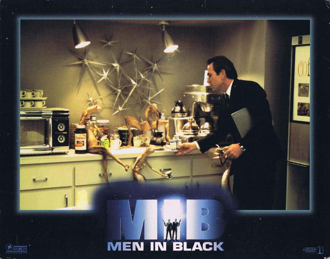 MEN IN BLACK Original Lobby Card 2 Tommy Lee Jones Will Smith