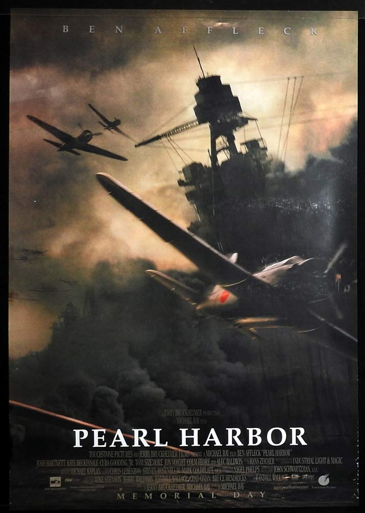 PEARL HARBOR Original US ADV One Sheet Movie Poster Ben Affleck Josh Hartnett Memorial Day
