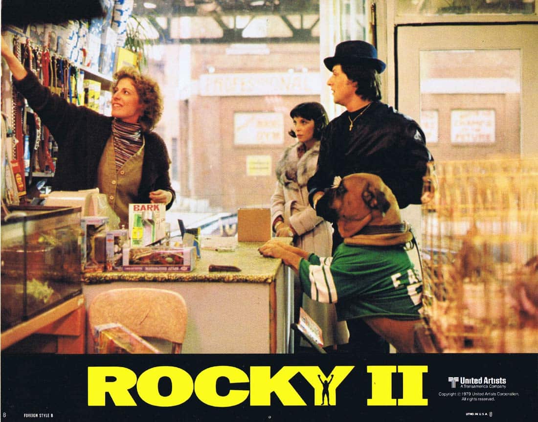 ROCKY II Original INT US Lobby card 8 Sylvester Stallone Boxing Carl Weathers