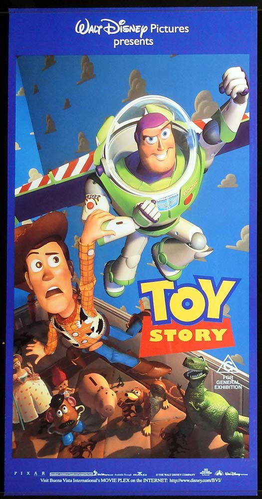 TOY STORY Original ROLLED Daybill Movie Poster Tom Hanks Tim Allen Disney