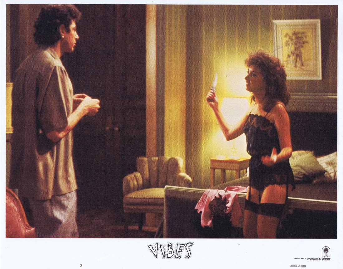 VIBES Original Lobby Card 3 Cyndi Lauper Jeff Goldblum Julian Sands