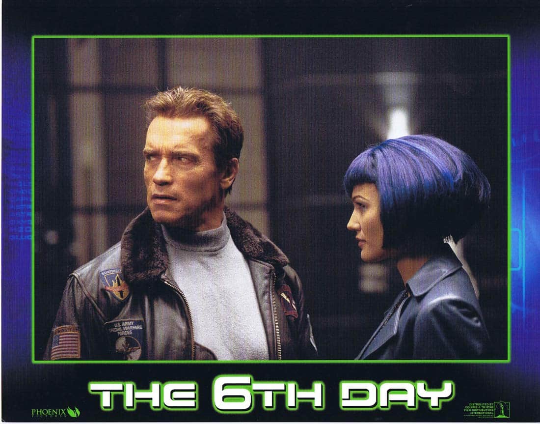 THE 6TH DAY Lobby Card 1 Arnold Schwarzenegger Michael Rapaport