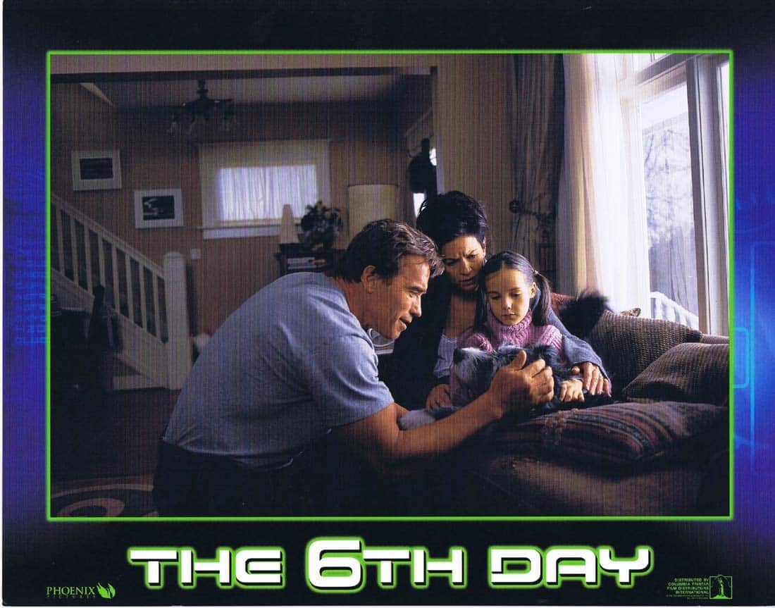THE 6TH DAY Lobby Card 5 Arnold Schwarzenegger Michael Rapaport