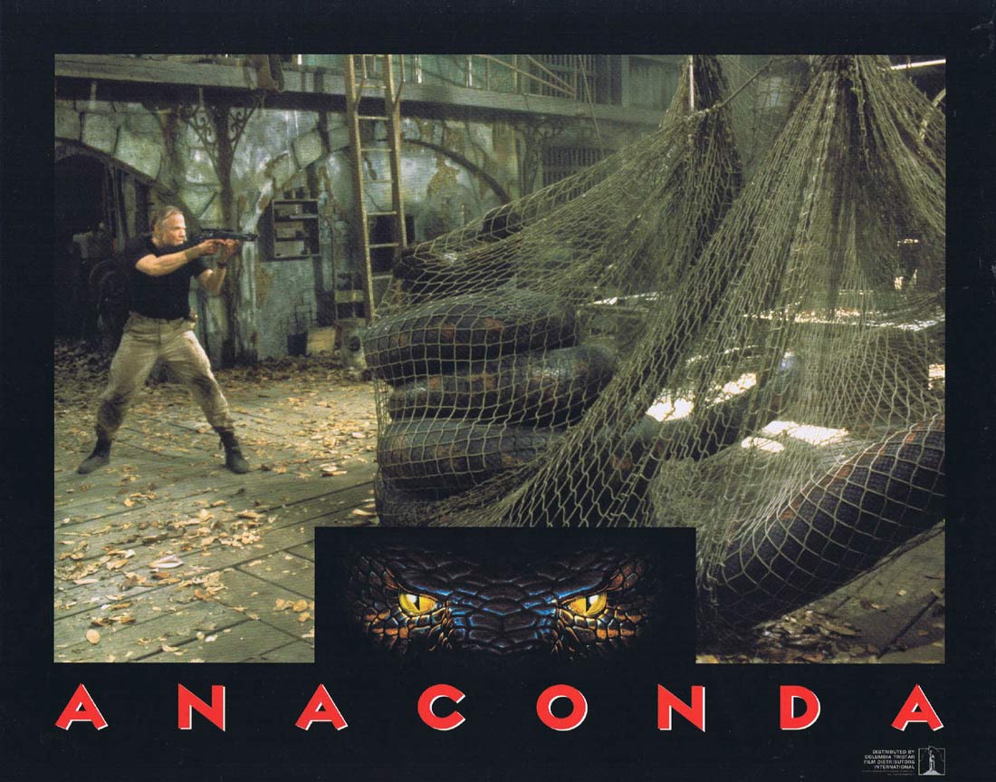 ANACONDA Original Lobby Card 3 Jennifer Lopez Ice Cube Owen Wilson Snake Horror
