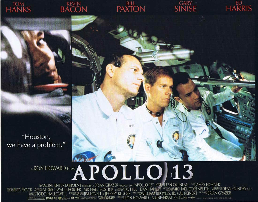 APOLLO 13 Original Lobby Card 2 Tom Hanks Kevin Bacon Bill Paxton