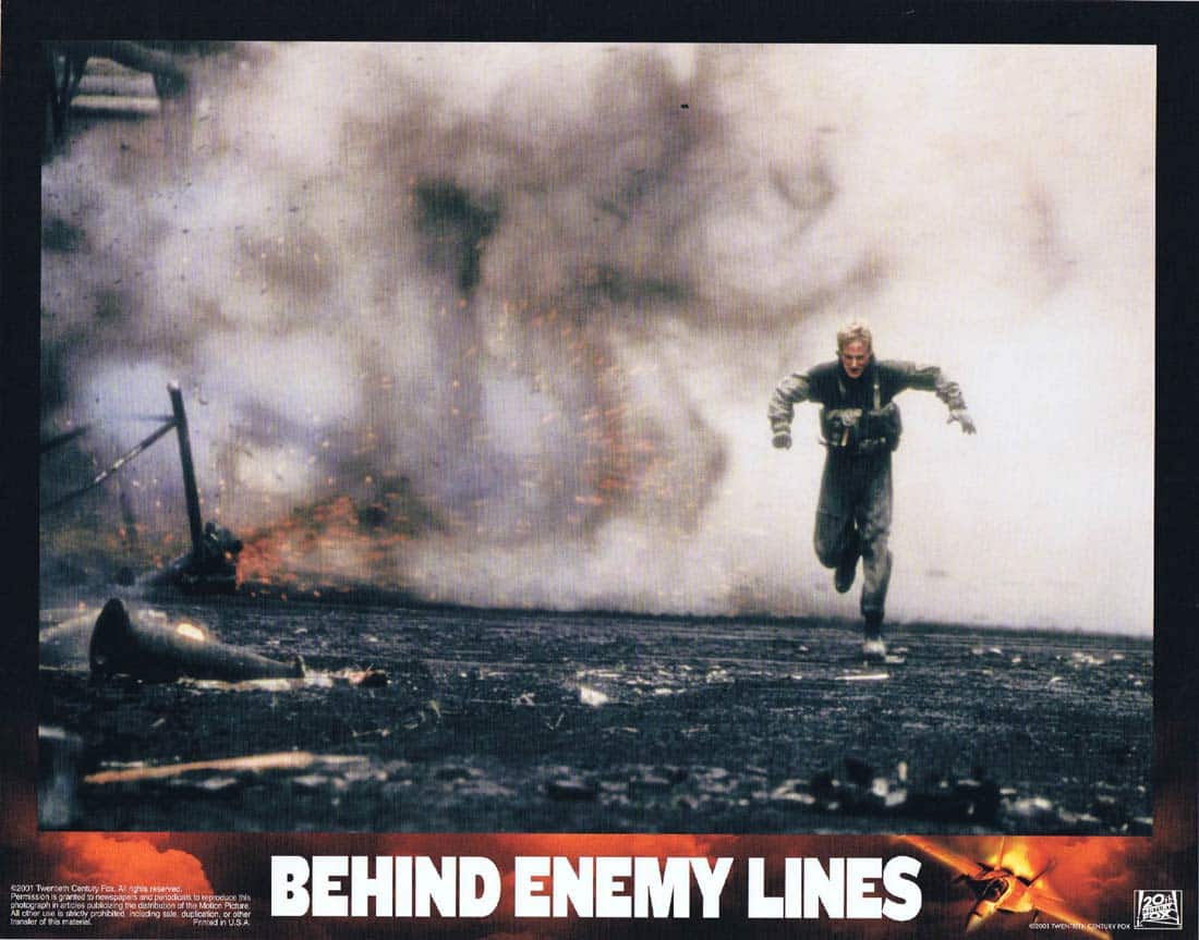 BEHIND ENEMY LINES Original Lobby Card 5 Owen Wilson Gene Hackman