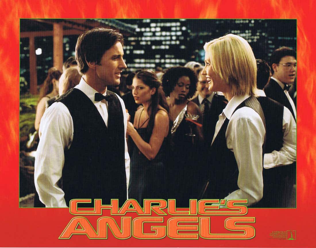 CHARLIE’S ANGELS Original Lobby Card 3 Cameron Diaz Drew Barrymore Lucy Liu