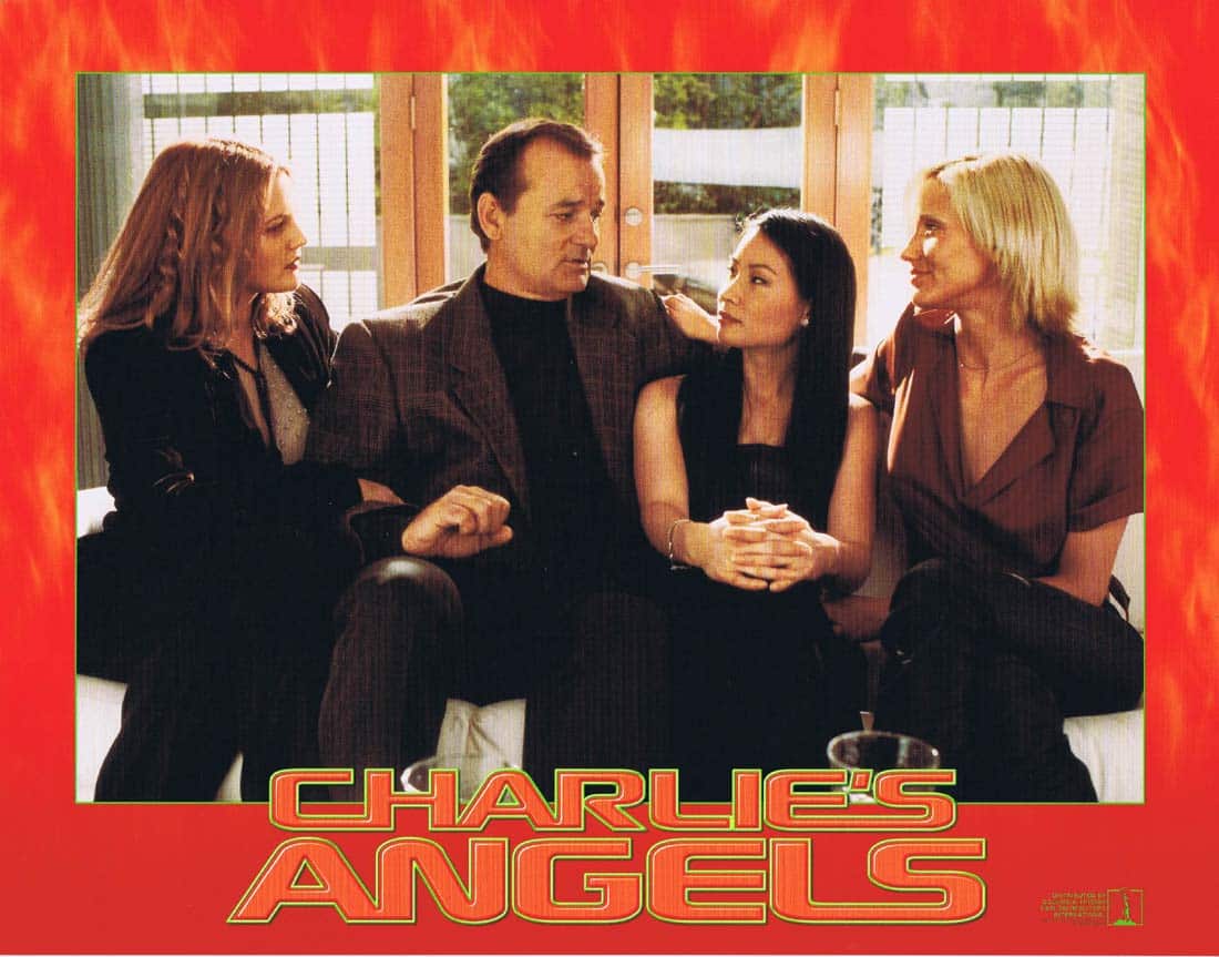 CHARLIE’S ANGELS Original Lobby Card 4 Cameron Diaz Drew Barrymore Lucy Liu