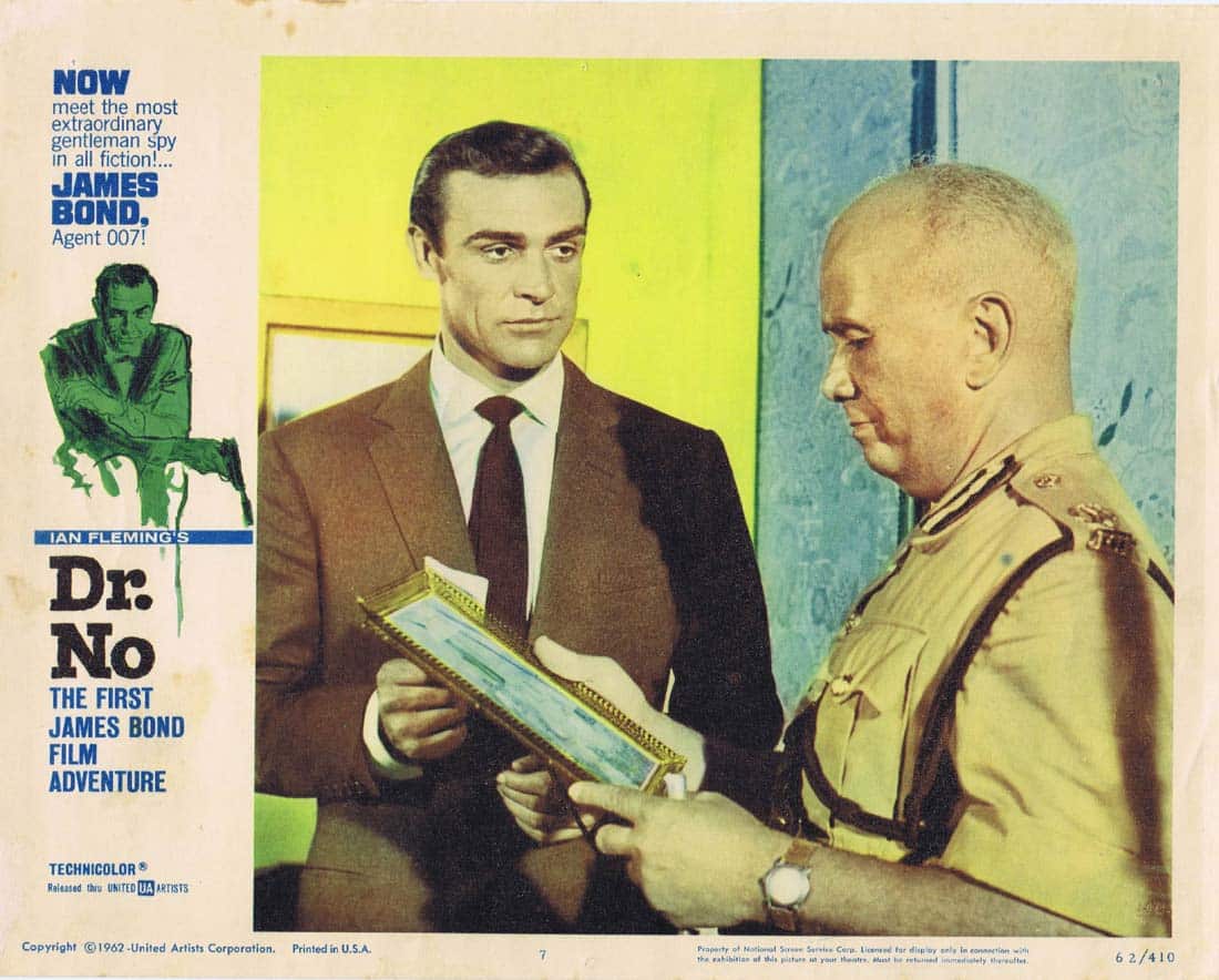 DR NO Original Lobby Card 7 James Bond Sean Connery 007 1962