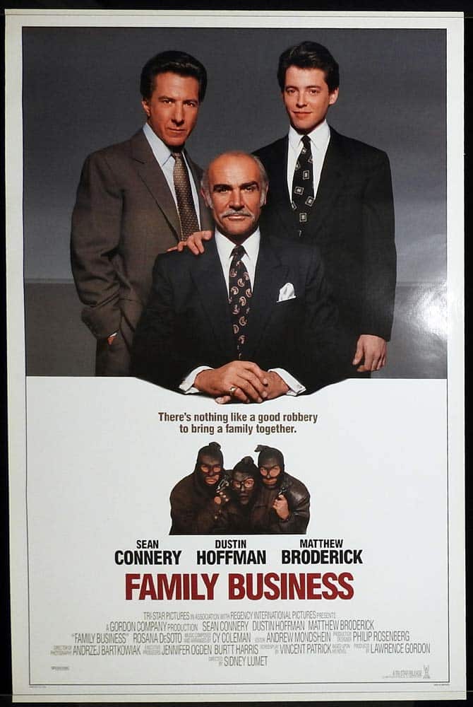 FAMILY BUSINESS Original One Sheet Movie Poster Sean Connery Dustin Hoffman Matthew Broderick