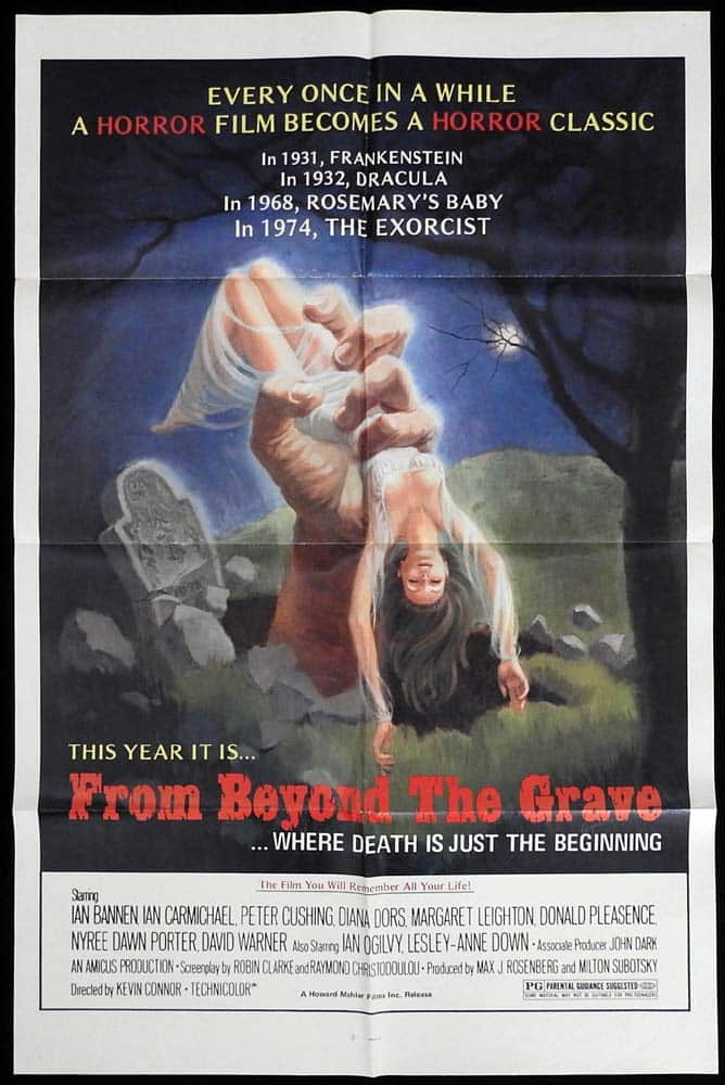 FROM BEYOND THE GRAVE Original One sheet Movie poster Peter Cushing Horror