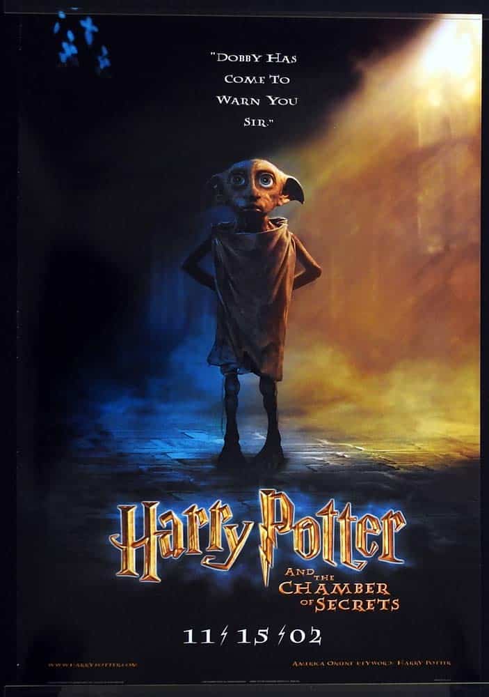 HARRY POTTER AND THE CHAMBER OF SECRETS Original US ADV DS One sheet Movie poster Daniel Radcliffe Dobby