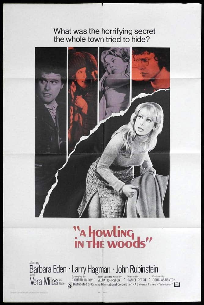 A HOWLNG IN THE WOODS Original US One sheet Movie poster Barbara Eden Larry Hagman John Rubinstein