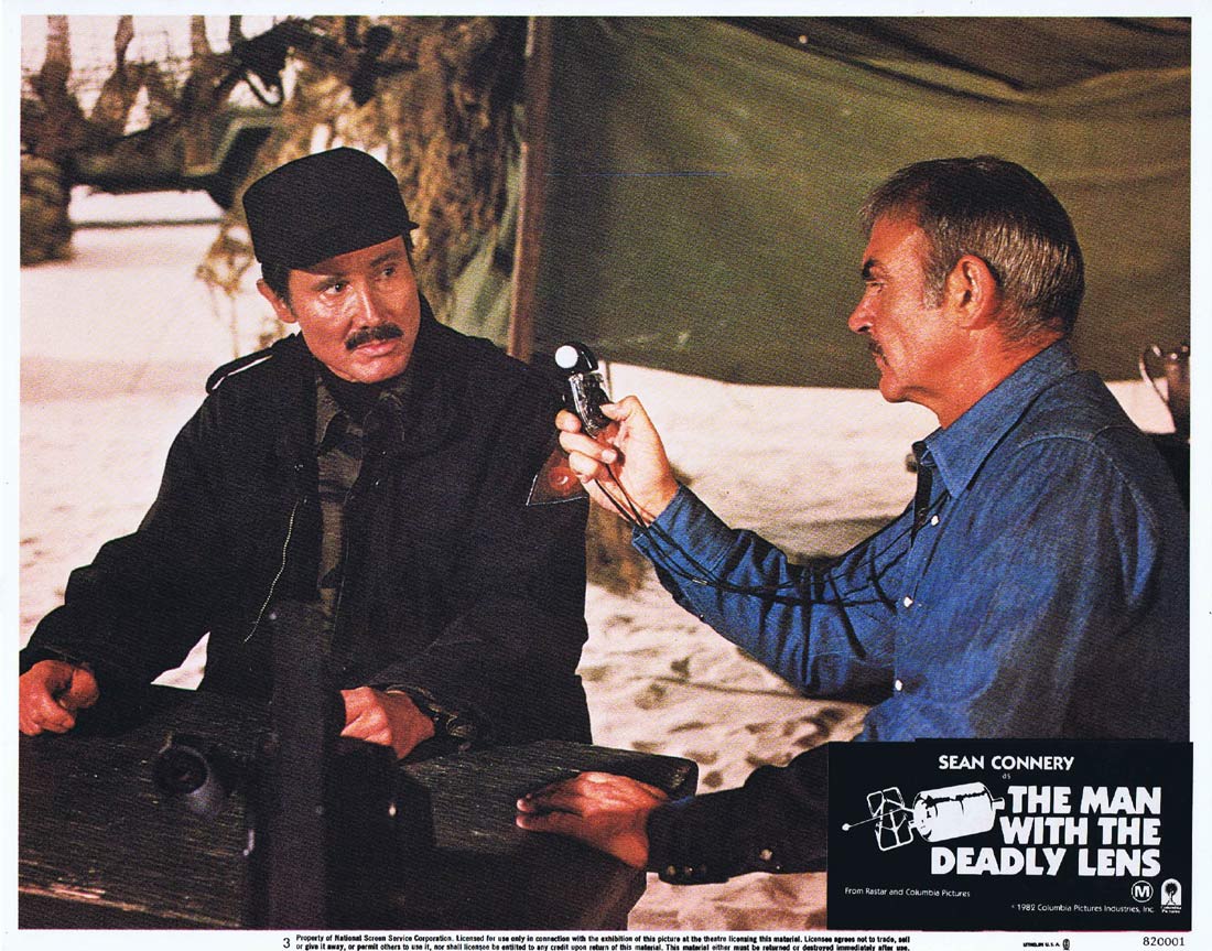 THE MAN WITH THE DEADLY LENS Original Lobby Card 3 Sean Connery Robert Conrad