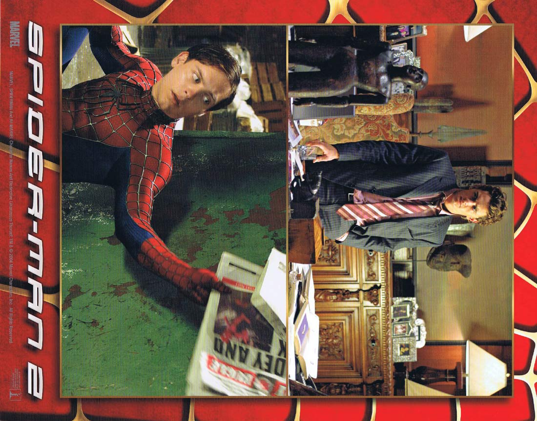 SPIDER-MAN 2 Original Lobby Card 8 Tobey Maguire Kirsten Dunst Sam Raimi
