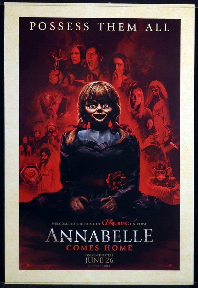 ANNABELLE COMES HOME Original DS US Rolled One sheet Movie poster Mckenna Grace Horror