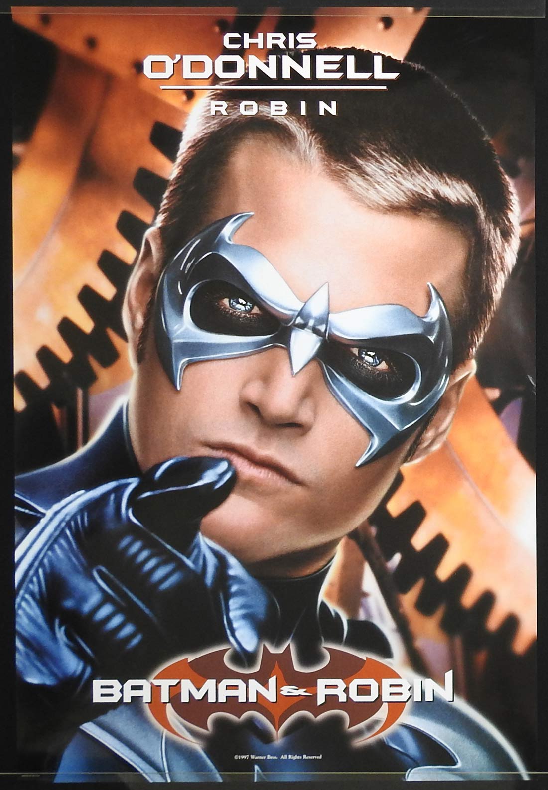BATMAN FOREVER Original ADV US One sheet Movie poster Chris O’Donnell as Robin